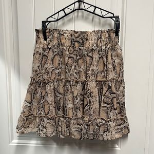 Snake skin skirt